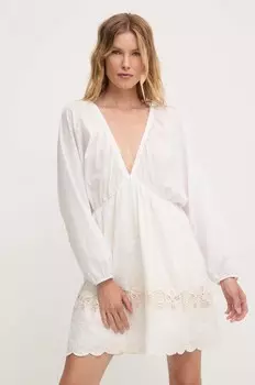 Хлопковое платье Answear Lab, белый