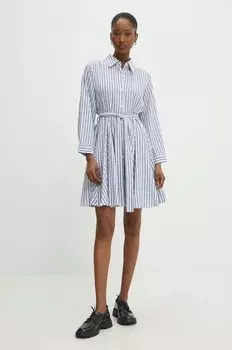 Хлопковое платье Answear Lab, белый