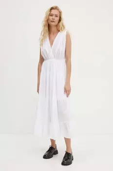 Хлопковое платье Answear Lab, белый