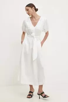 Хлопковое платье Answear Lab, белый