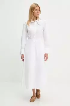 Хлопковое платье Answear.Lab, белый