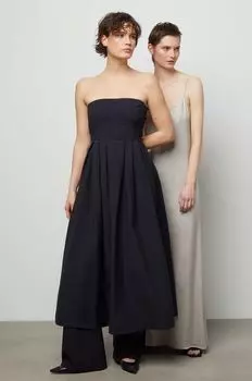 Хлопковое платье Answear Lab, черный