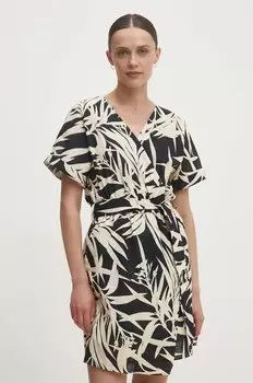 Хлопковое платье Answear Lab, черный