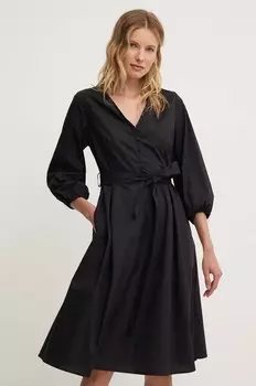 Хлопковое платье Answear Lab, черный