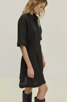 Хлопковое платье Answear Lab, черный