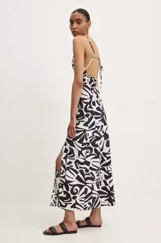 Хлопковое платье Answear Lab, черный