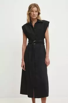 Хлопковое платье Answear Lab, черный