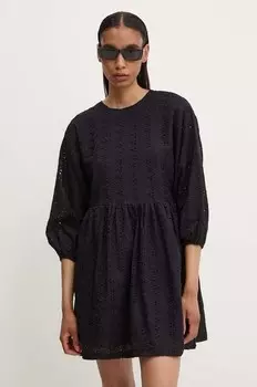 Хлопковое платье Answear Lab, черный