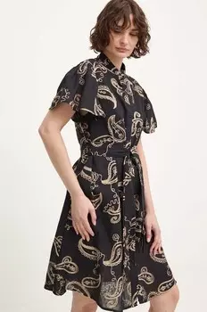 Хлопковое платье Answear Lab, черный