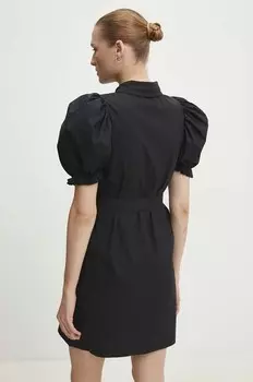 Хлопковое платье Answear Lab, черный