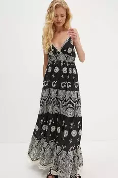 Хлопковое платье Answear Lab, черный