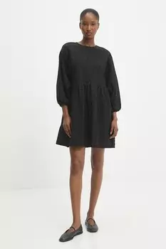 Хлопковое платье Answear.Lab, черный