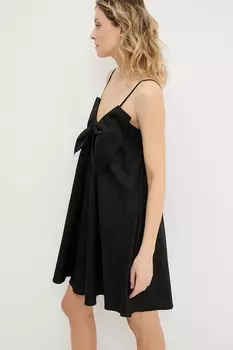 Хлопковое платье Answear.Lab, черный