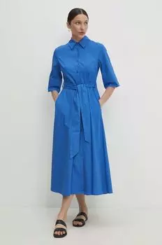 Хлопковое платье Answear Lab, синий