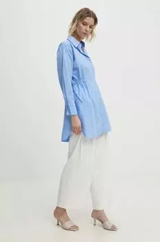 Хлопковое платье Answear Lab, синий