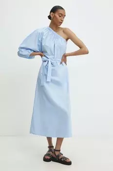 Хлопковое платье Answear Lab, синий