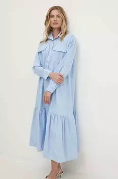 Хлопковое платье Answear Lab, синий