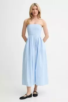 Хлопковое платье Answear.Lab, синий