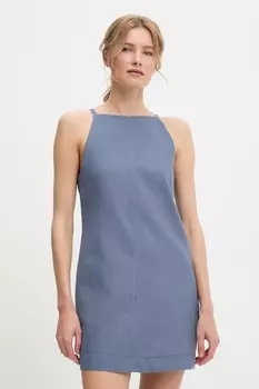 Хлопковое платье Answear.Lab, синий