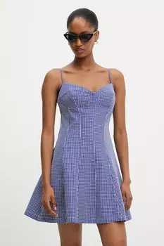 Хлопковое платье Answear.Lab, темно-синий