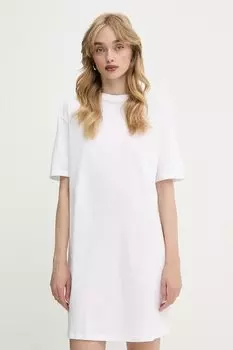 Хлопковое платье Armani Exchange, белый