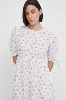 Хлопковое платье Barbour, мультиколор