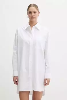 Хлопковое платье Calvin Klein Jeans, белый