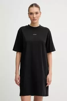 Хлопковое платье Calvin Klein Jeans, черный