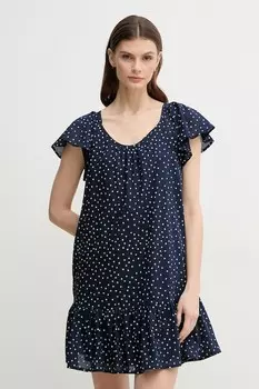 Хлопковое платье DAFNE Pepe Jeans, темно-синий