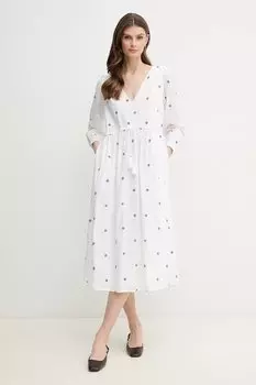 Хлопковое платье DEAL Pepe Jeans, белый