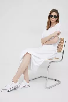 Хлопковое платье Deha, белый