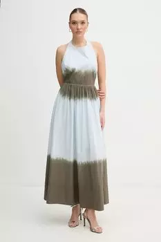 Хлопковое платье Dkny, синий