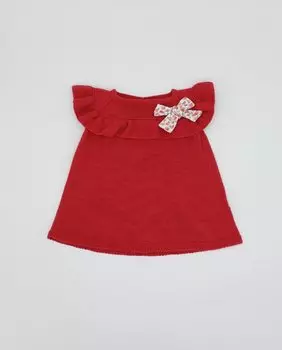 Хлопковое платье для девочки кораллового цвета Fina Ejerique, коралловый