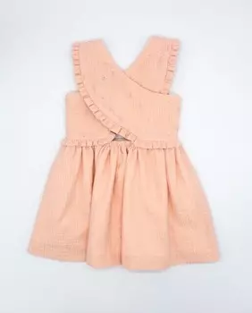 Хлопковое платье для девочки лососевого Fina Ejerique, лососевый