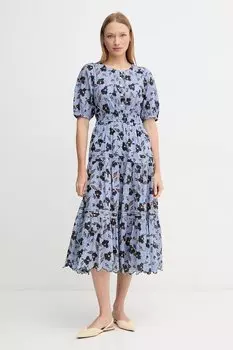 Хлопковое платье EVA Pepe Jeans, синий