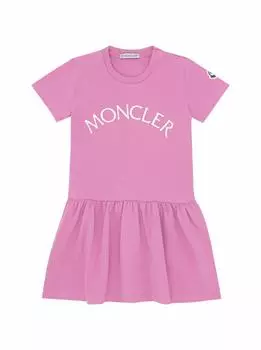 Хлопковое платье-футболка Moncler