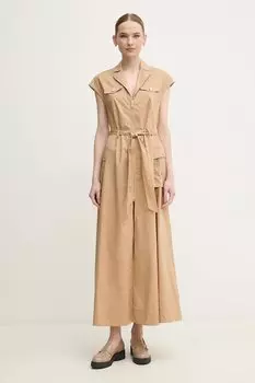 Хлопковое платье Gaudi, бежевый