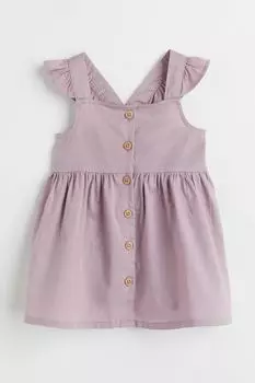 Хлопковое платье H&amp;M, светло-фиолетовый