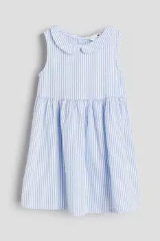Хлопковое платье H&M, синий