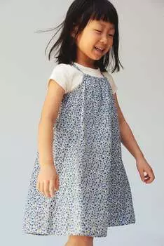 Хлопковое платье H&M, синий