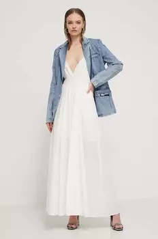 Хлопковое платье Hugo, белый