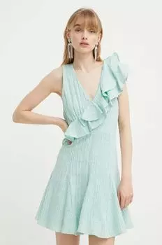 Хлопковое платье Iro, бирюзовый