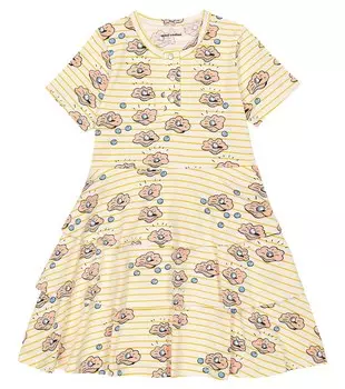 Хлопковое платье из ракушек Mini Rodini, разноцветный