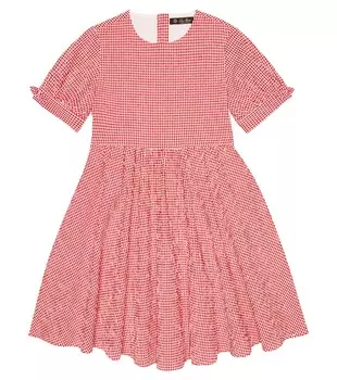 Хлопковое платье из сирсакера Loro Piana, разноцветный