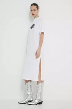Хлопковое платье Karl Lagerfeld Jeans, белый