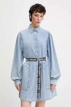 Хлопковое платье Karl Lagerfeld Jeans, синий