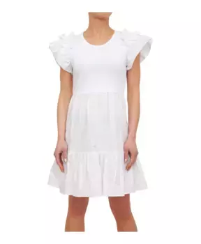Хлопковое платье Liu Jo, белый