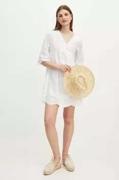 Хлопковое платье Medicine, бежевый