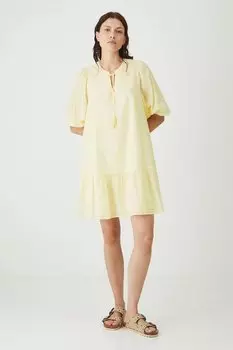 Хлопковое платье Medicine, бежевый