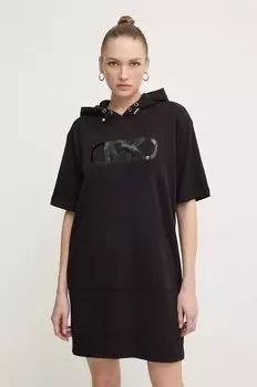 Хлопковое платье Michael Michael Kors, черный